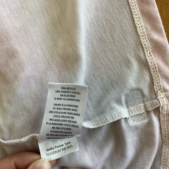 Toad & Co Women's Tank Top Size Med Swifty Pocket Tank Pink Tie Dyed - Picture 11 of 14